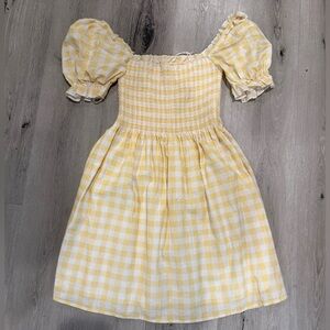 Charlie Holiday Yellow Checkered Dress